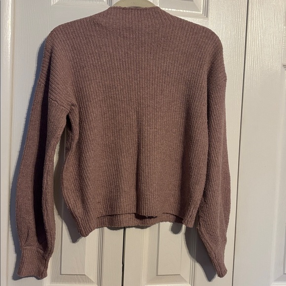 Madewell long sleeve mauve balloon sleeve sweater size XS - Picture 6 of 6